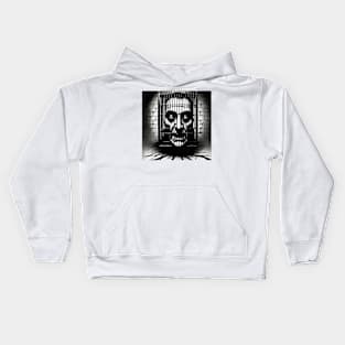 Borders of horror and a prisoner of fear Kids Hoodie